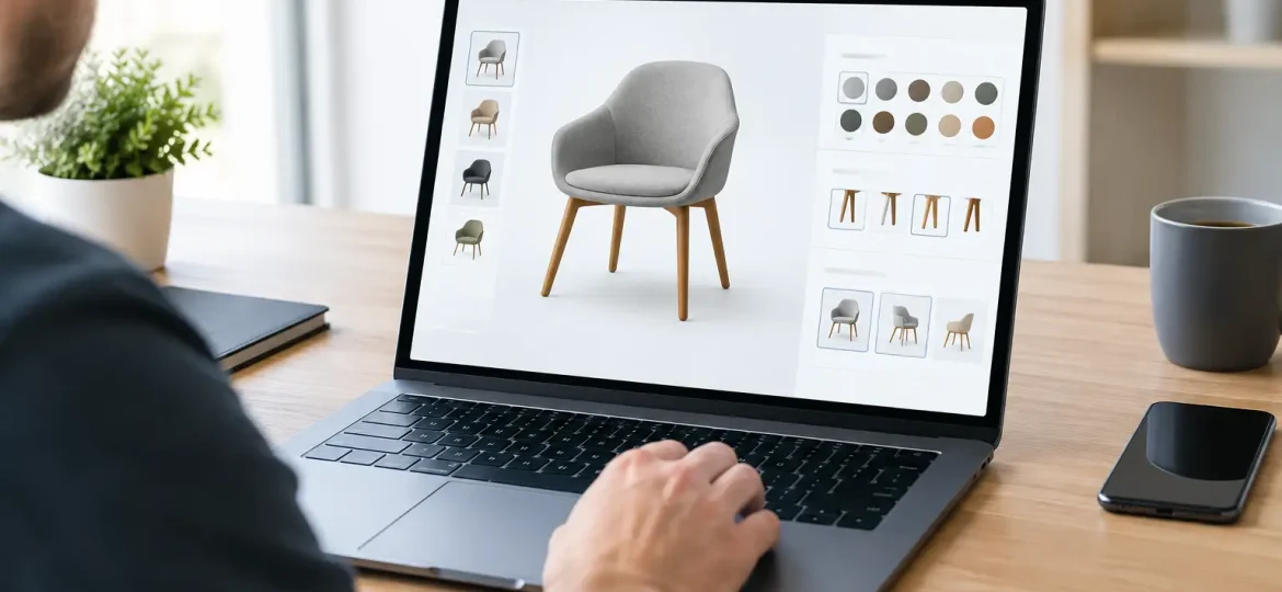 Configuratore prodotti per sito web su misura
